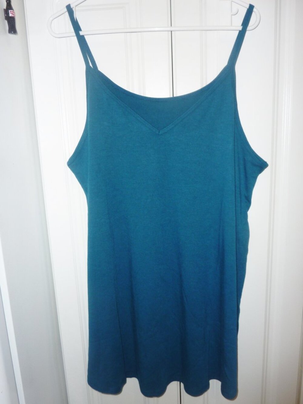 NWT Zenana Dark Teal Poly Rayon Spandex Tank Tunic Size 3X